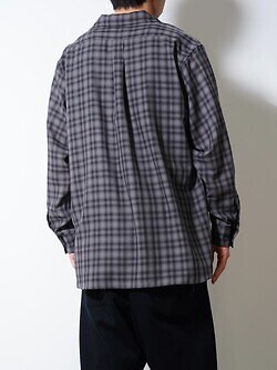 ULTERIOR MENS SUPER LIGHT FADED CHECK SKIPPER SHIRT IMAGE14