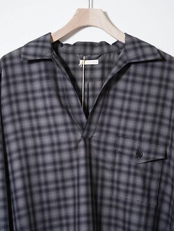 ULTERIOR 男士 SUPER LIGHT FADED CHECK SKIPPER SHIRT 写真11