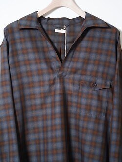 ULTERIOR 男士 SUPER LIGHT FADED CHECK SKIPPER SHIRT 圖片3