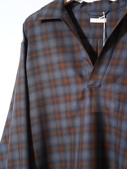 ULTERIOR 男士 SUPER LIGHT FADED CHECK SKIPPER SHIRT 圖片4