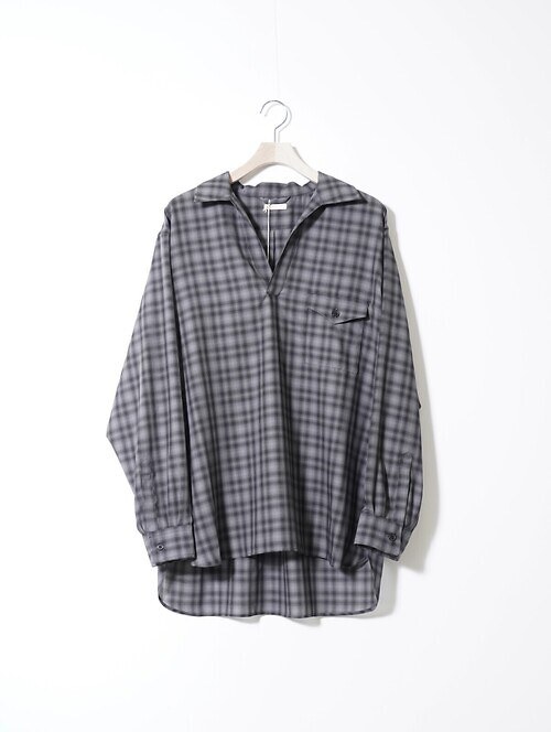 SUPER LIGHT FADED CHECK SKIPPER SHIRT｜ULTERIOR 男士