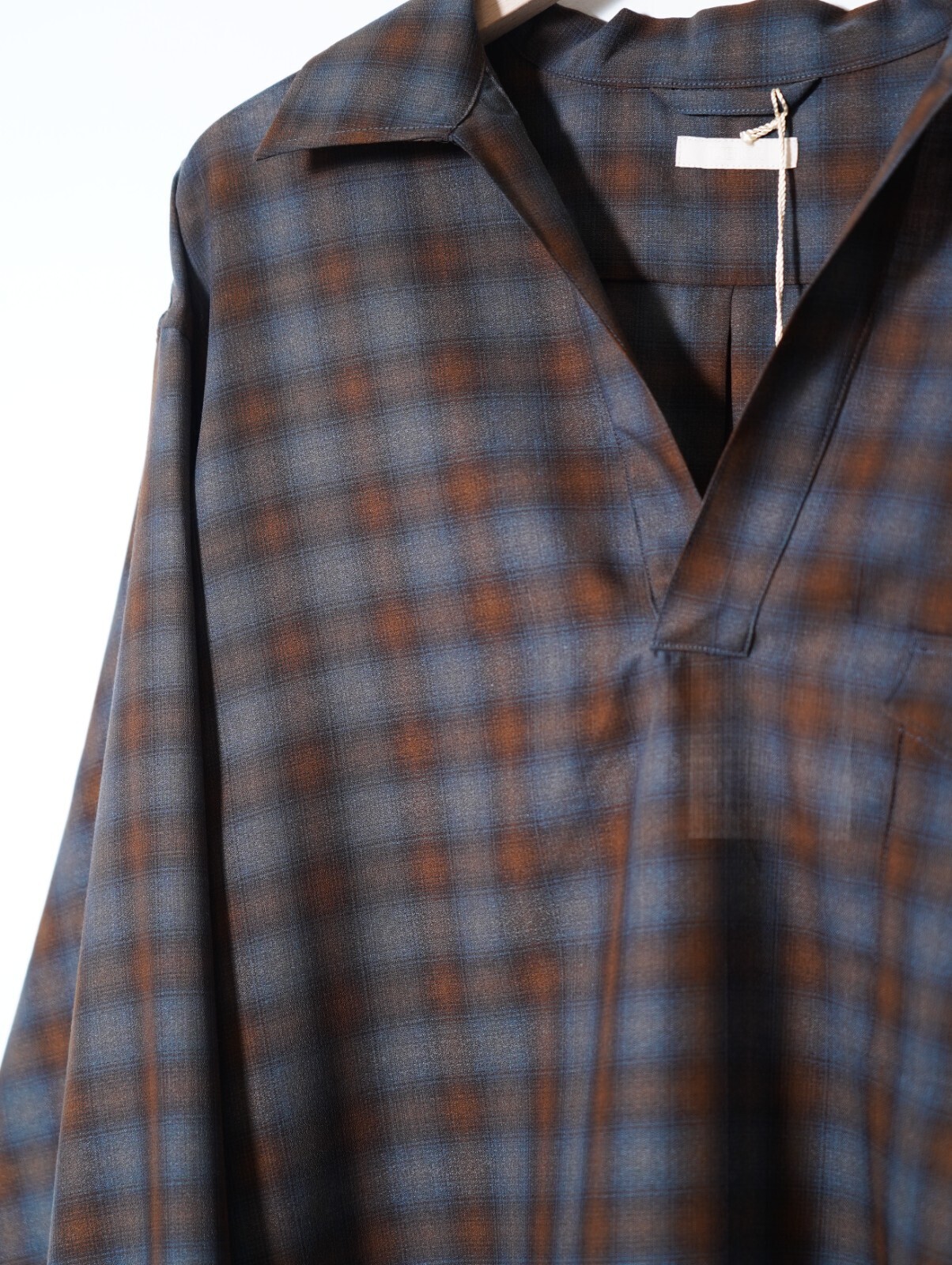 ULTERIOR 男士 SUPER LIGHT FADED CHECK SKIPPER SHIRT 圖片4
