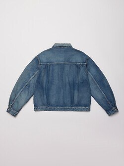 ULTERIOR 女士 & 男士 VINTAGE WASHED SELVEDGE DENIM PLEATED JKT 圖片2