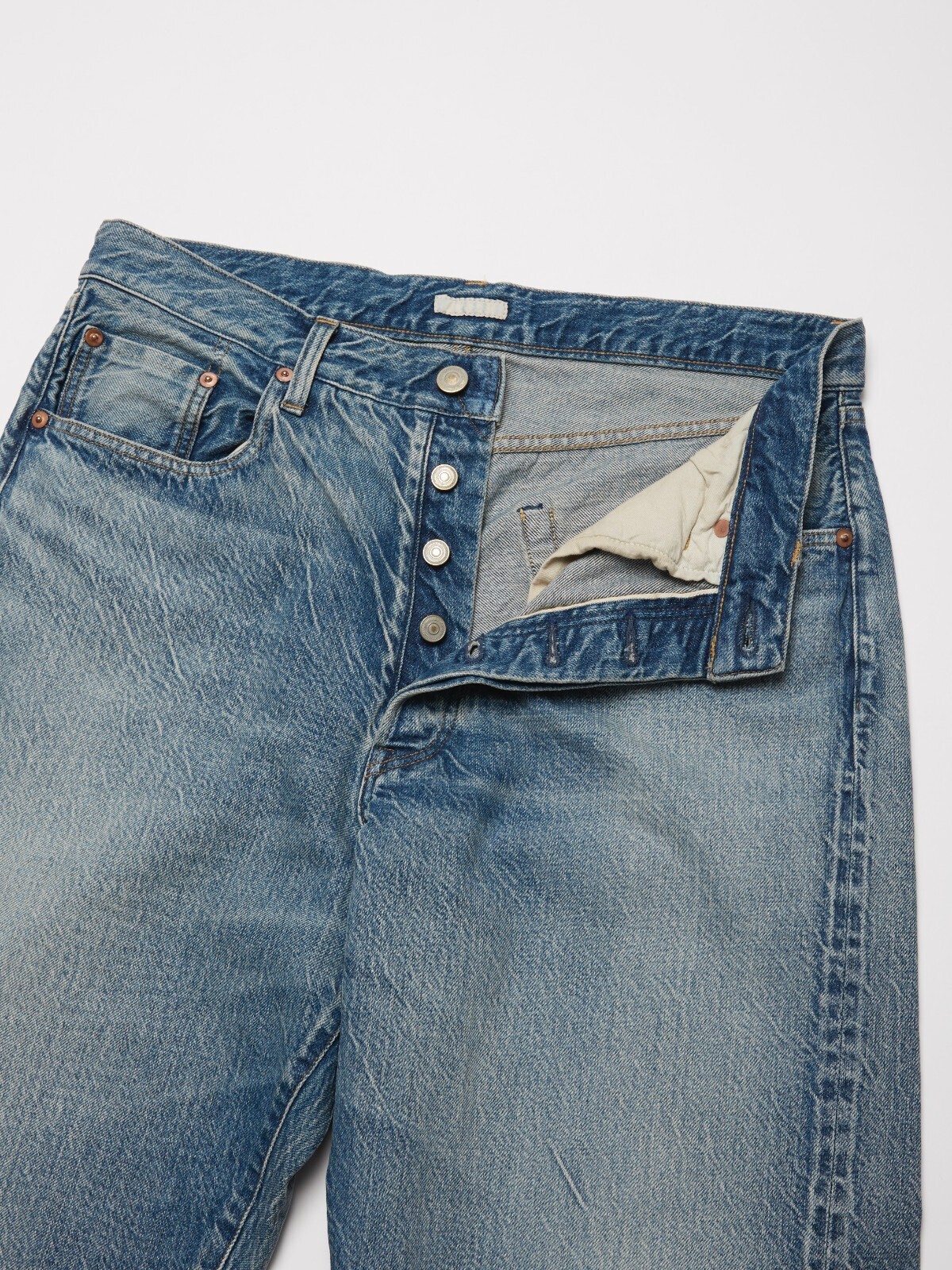 ULTERIOR 女士 & 男士 VINTAGE WASHED SELVEDGE DENIM 5P PANTS 圖片3