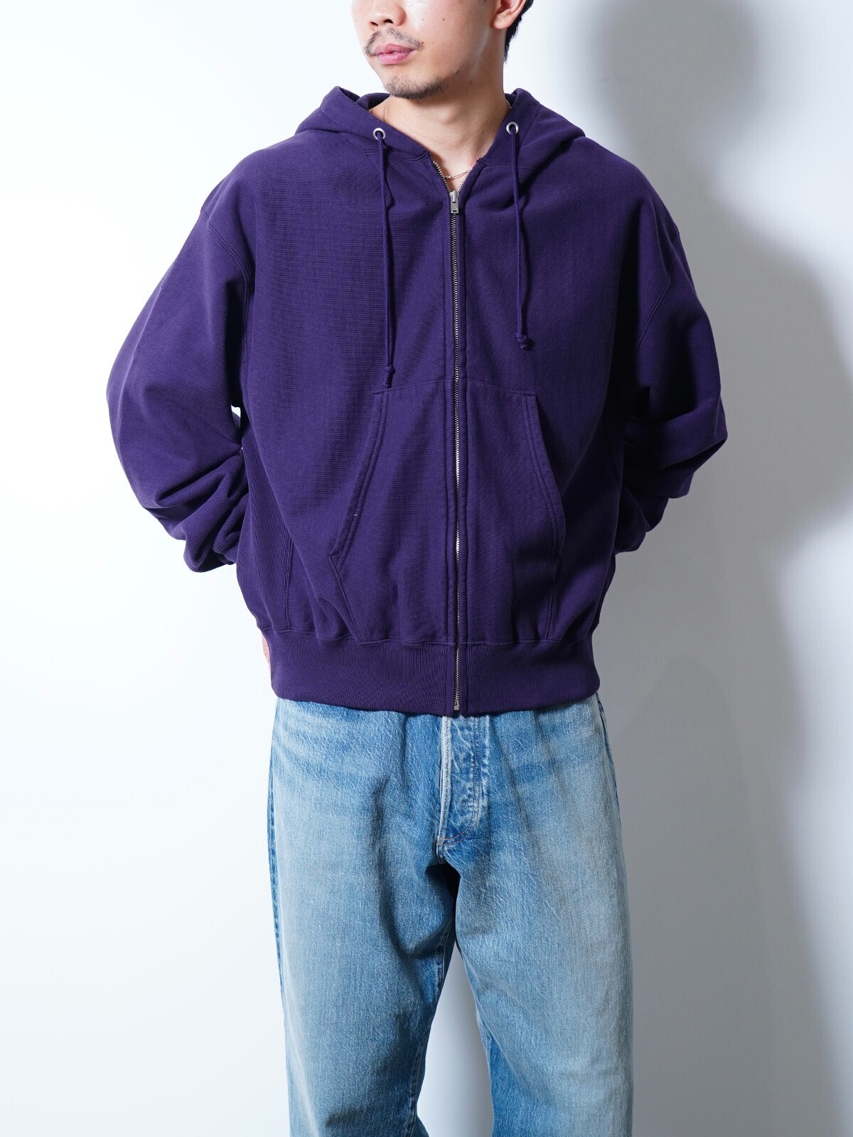 ULTERIOR 여성 & 남성 FADED SILKY TERRY RW ZIP UP PARKA 이미지34