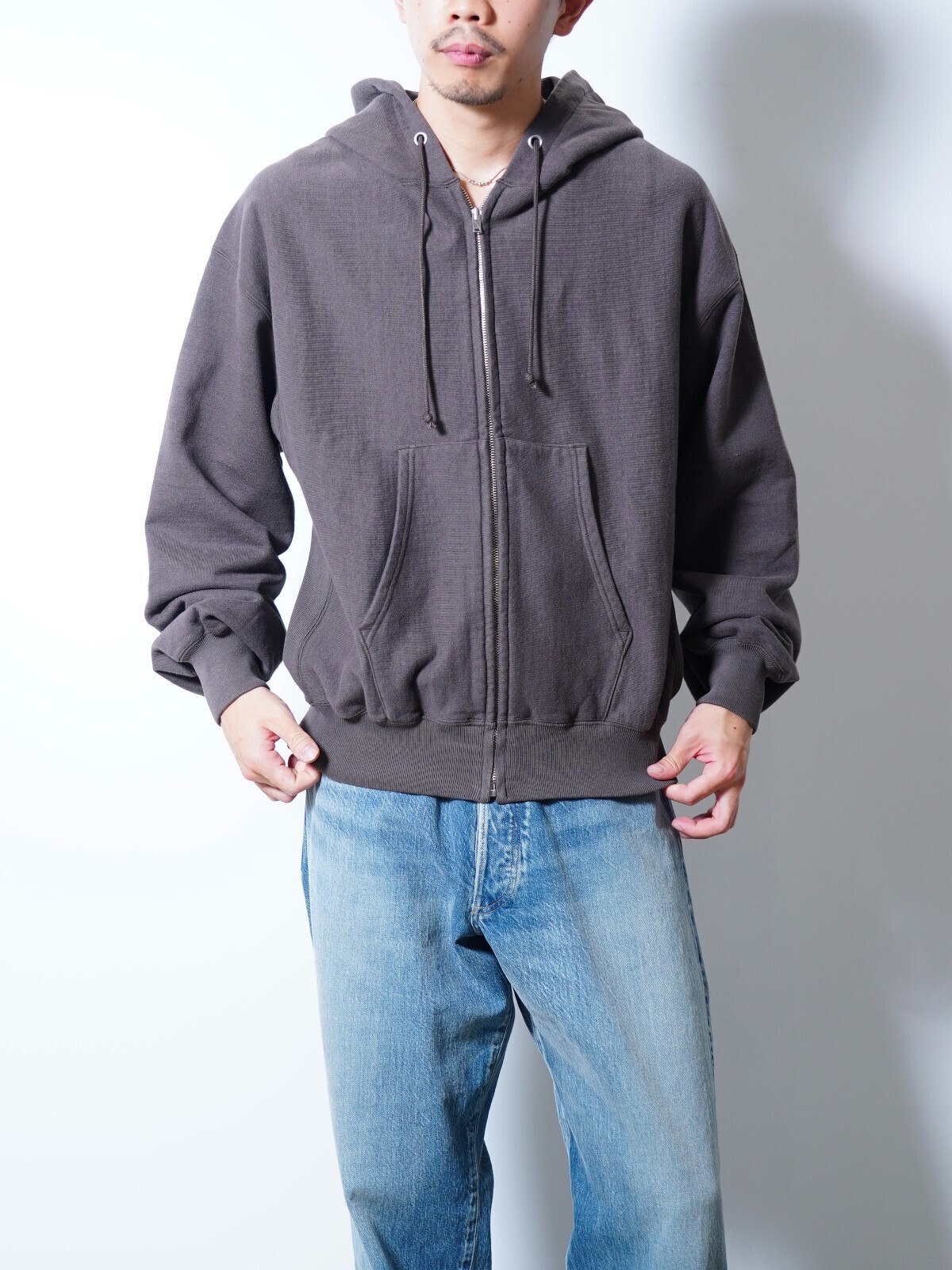 ULTERIOR 여성 & 남성 FADED SILKY TERRY RW ZIP UP PARKA 이미지23