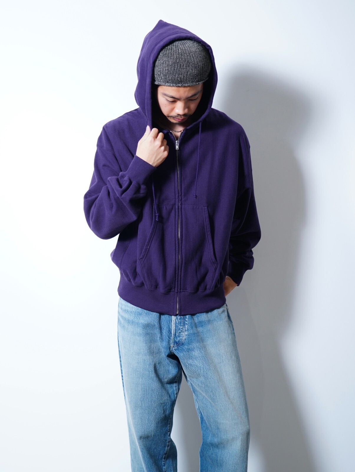 ULTERIOR 여성 & 남성 FADED SILKY TERRY RW ZIP UP PARKA 이미지35