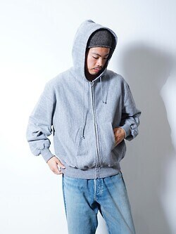 ULTERIOR 여성 & 남성 FADED SILKY TERRY RW ZIP UP PARKA 이미지13
