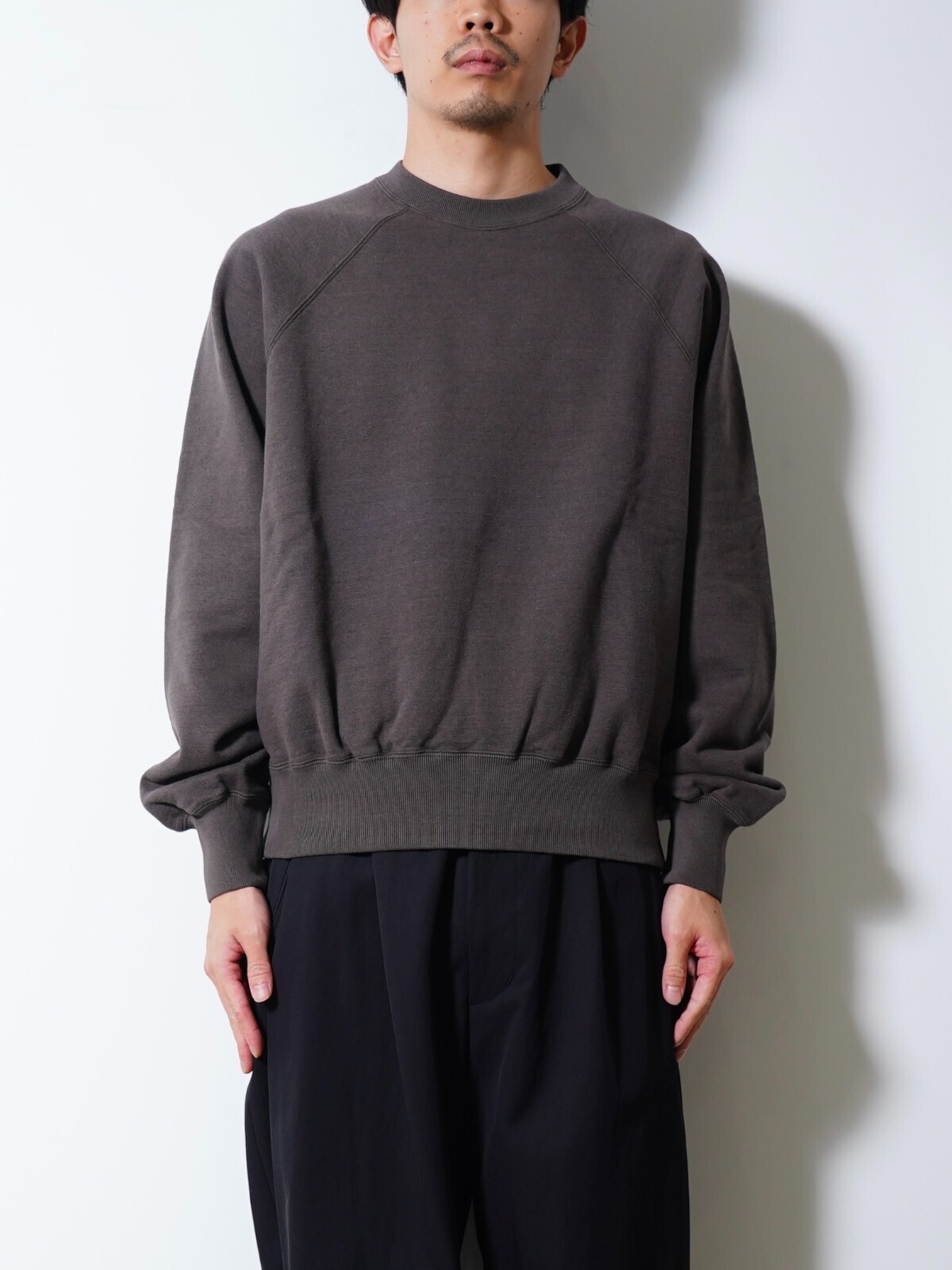 ULTERIOR WOMENS & MENS FADED SILKY TERRY SWEAT SHIRT IMAGE12
