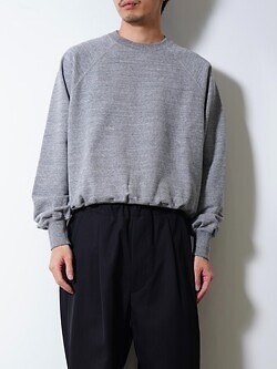 ULTERIOR WOMENS & MENS FADED SILKY TERRY SWEAT SHIRT IMAGE5