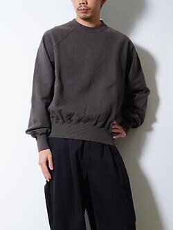 ULTERIOR WOMENS & MENS FADED SILKY TERRY SWEAT SHIRT IMAGE14