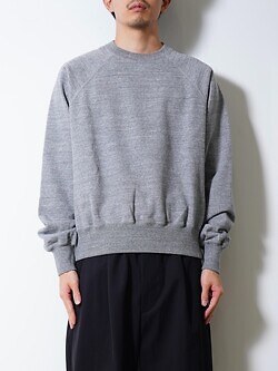 ULTERIOR WOMENS & MENS FADED SILKY TERRY SWEAT SHIRT IMAGE1