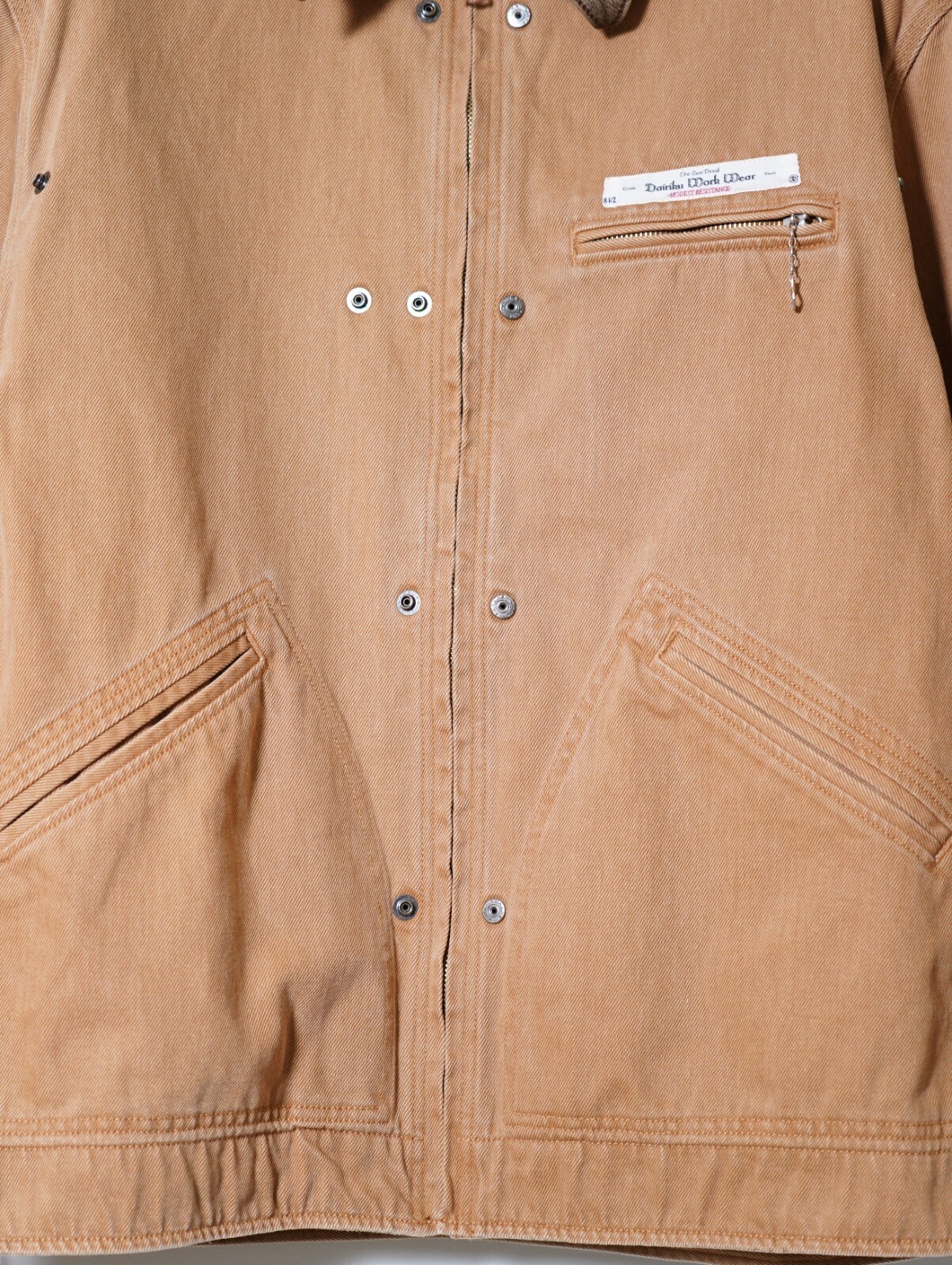 ダイリク メンズ "Dairiku Work Wear" Vintage Wash Jacket  画像5