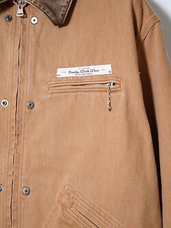 ダイリク メンズ "Dairiku Work Wear" Vintage Wash Jacket  画像4