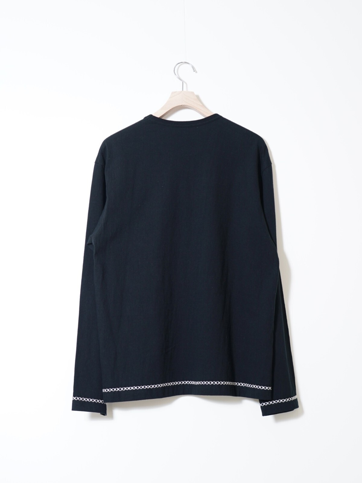 KHOKI 여성 & 남성 Hand-embroidered long sleeve T-shirt 이미지7