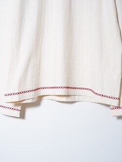KHOKI 여성 & 남성 Hand-embroidered long sleeve T-shirt 이미지5