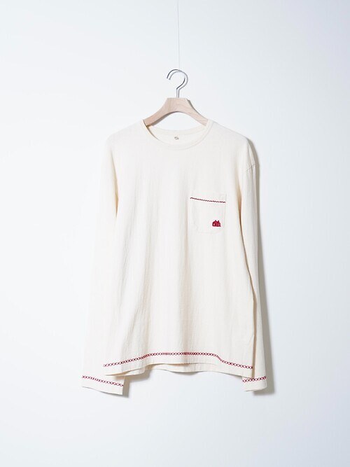 Hand-embroidered long sleeve T-shirt｜コッキ レディース & メンズ