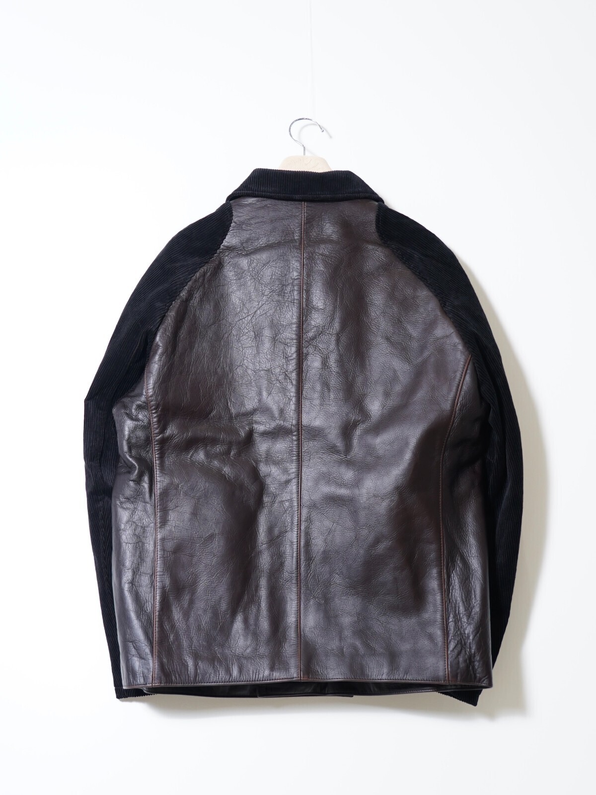 KHOKI 女士 & 男士 Combination leather jacket 写真2