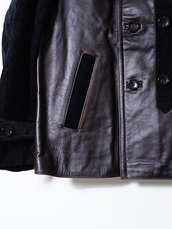 コッキ レディース & メンズ コンビネーションレザージャケット 画像5