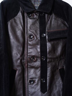 コッキ レディース & メンズ コンビネーションレザージャケット 画像4