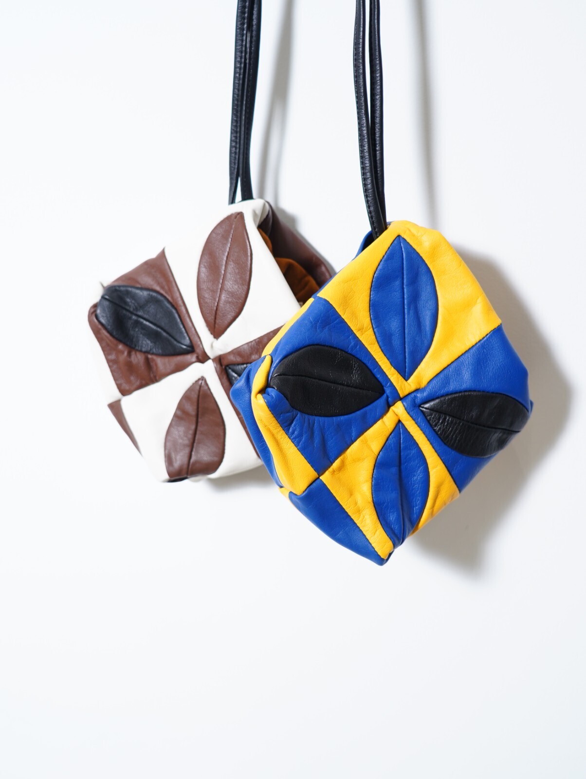 KHOKI WOMENS & MENS Hand-patch work leather bag IMAGE9