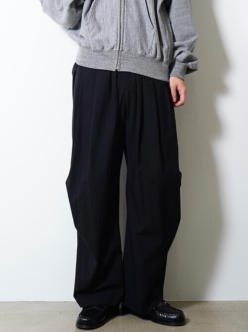 Soft Cotton Knee Tuck Pants｜Blanc YM WOMENS & MENS