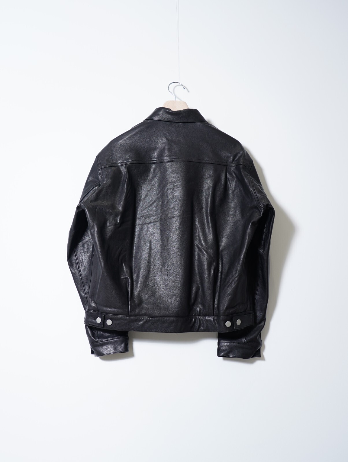 YOKE 女裝 & 男裝 Leather Trucker Jacket 圖片2
