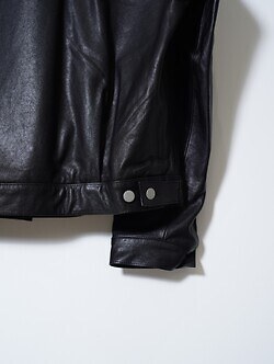YOKE 女裝 & 男裝 Leather Trucker Jacket 圖片7