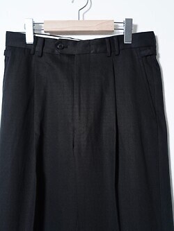 YOKE 남성 1Pleated Wide Tapered Trousers 이미지6