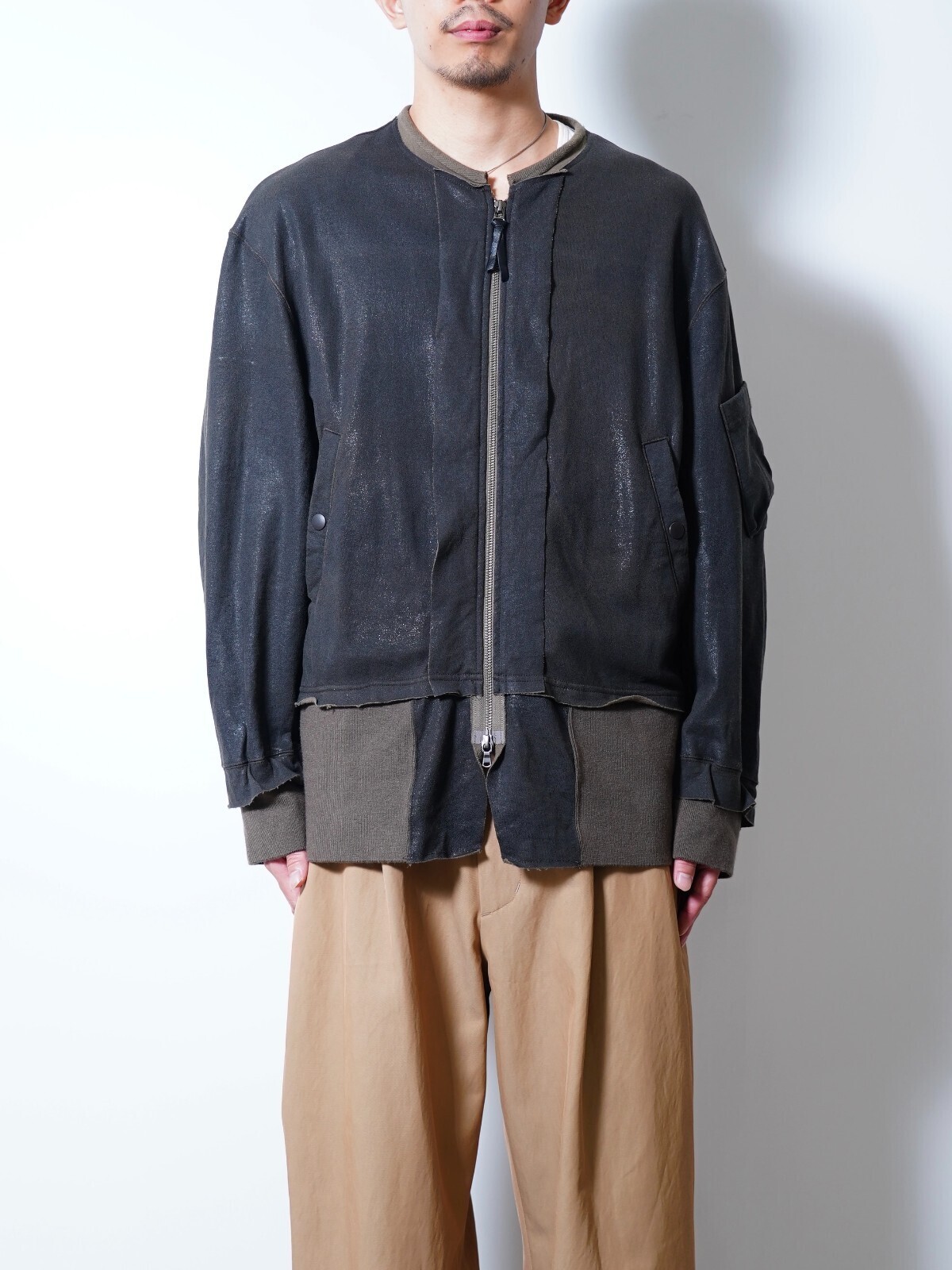 ANTHEM A WOMENS & MENS CRACK TERRY MILITARY BLOUSON IMAGE20