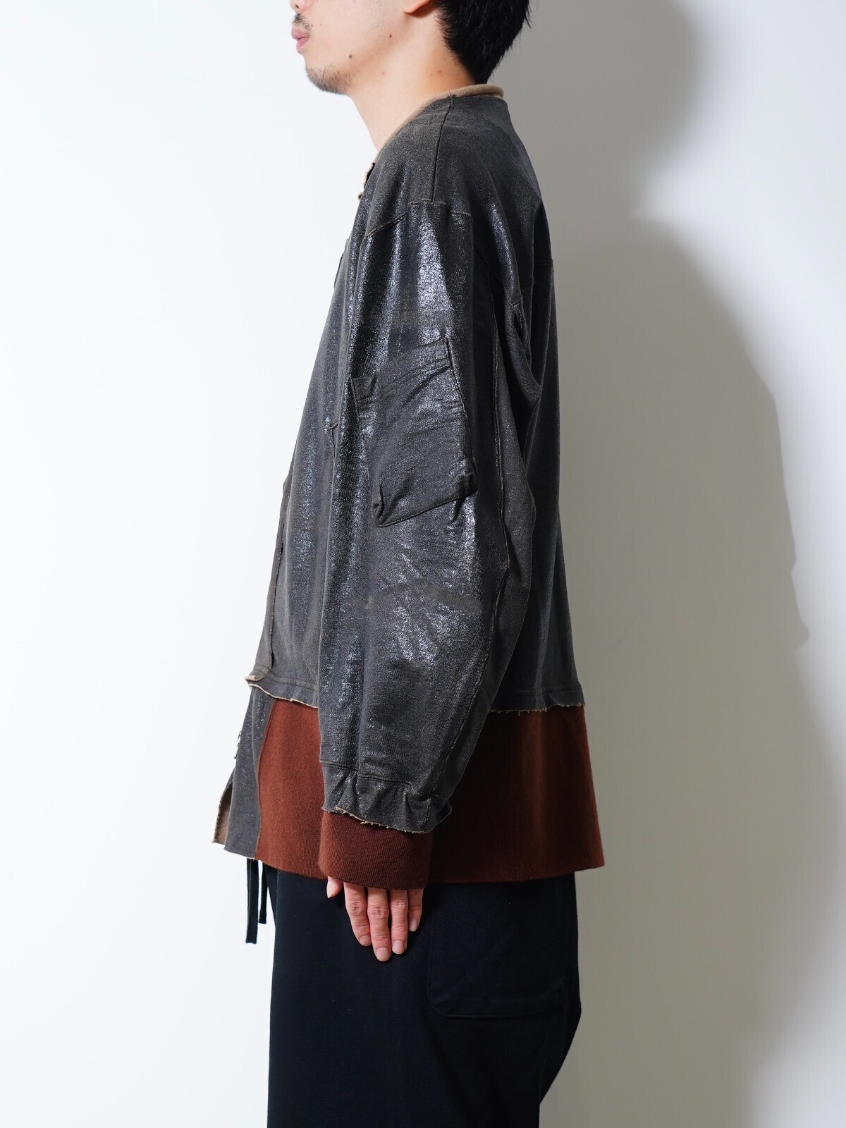 ANTHEM A WOMENS & MENS CRACK TERRY MILITARY BLOUSON IMAGE2
