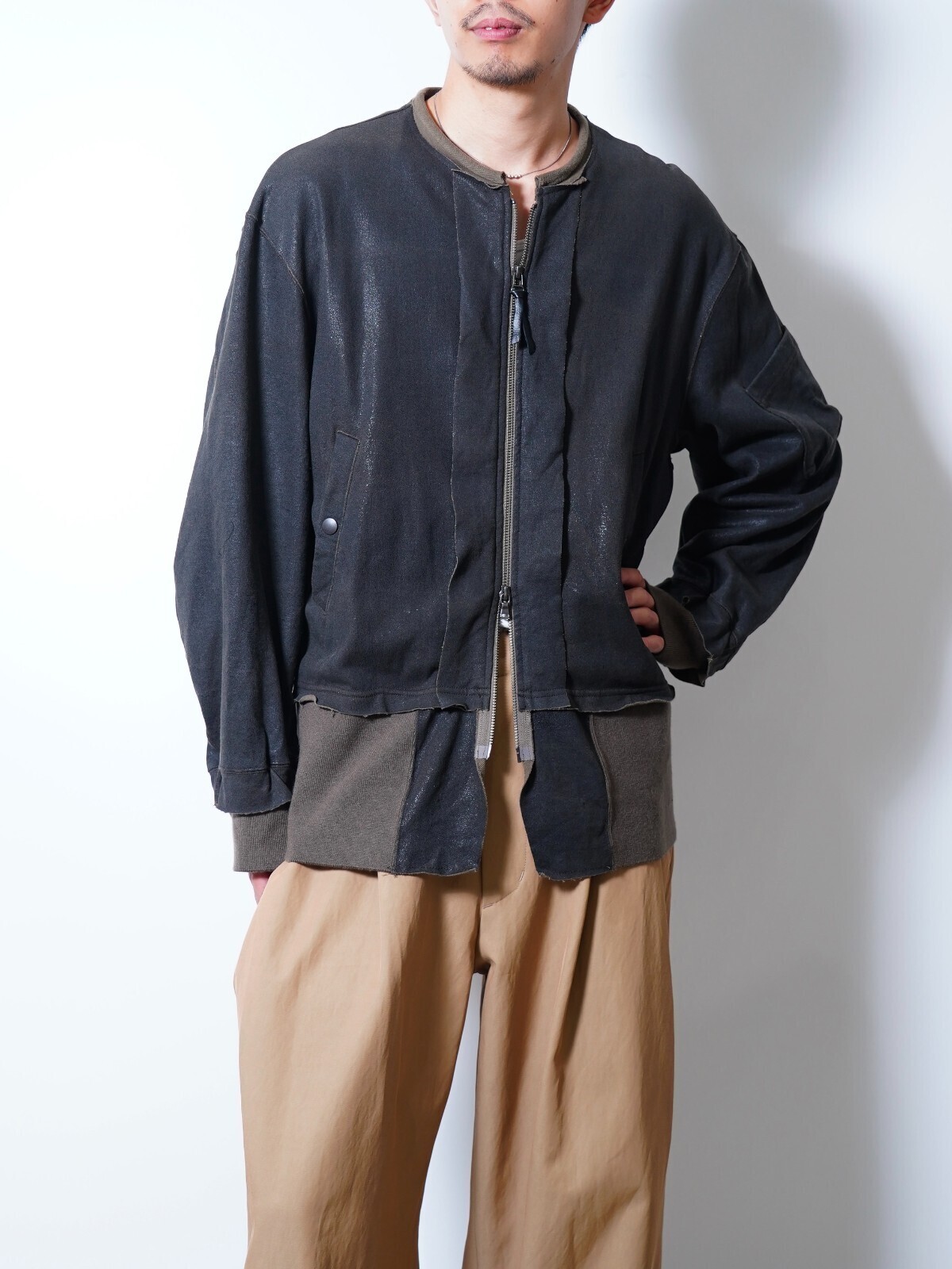 ANTHEM A WOMENS & MENS CRACK TERRY MILITARY BLOUSON IMAGE23