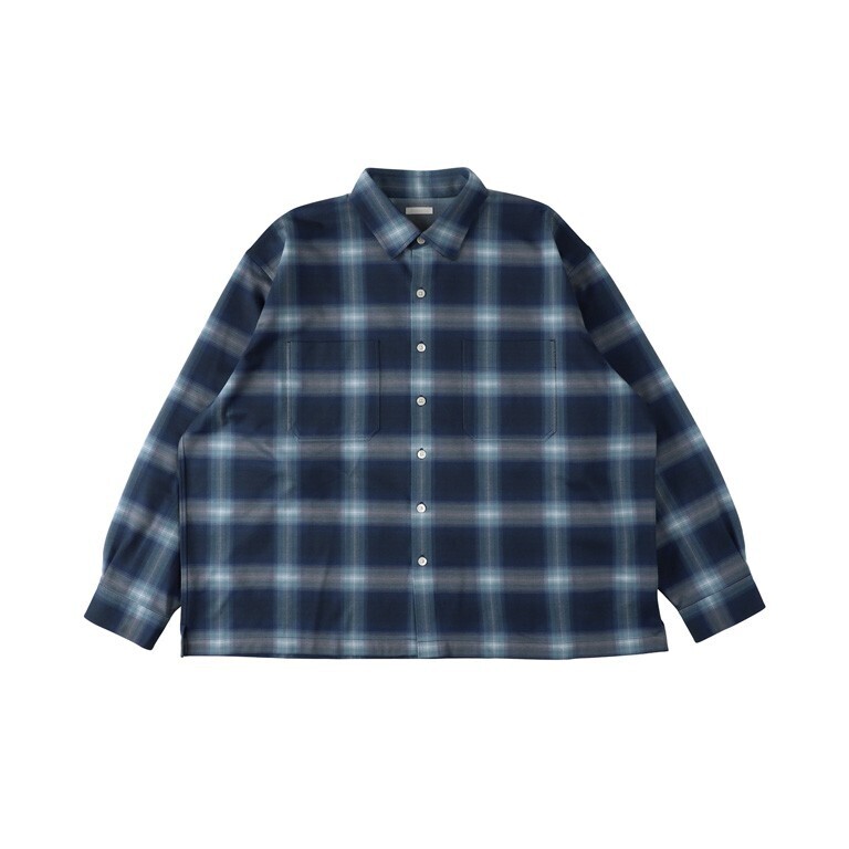 KANEMASA PHIL. 男士 28G Ombre Check Balise Shirt 图片3