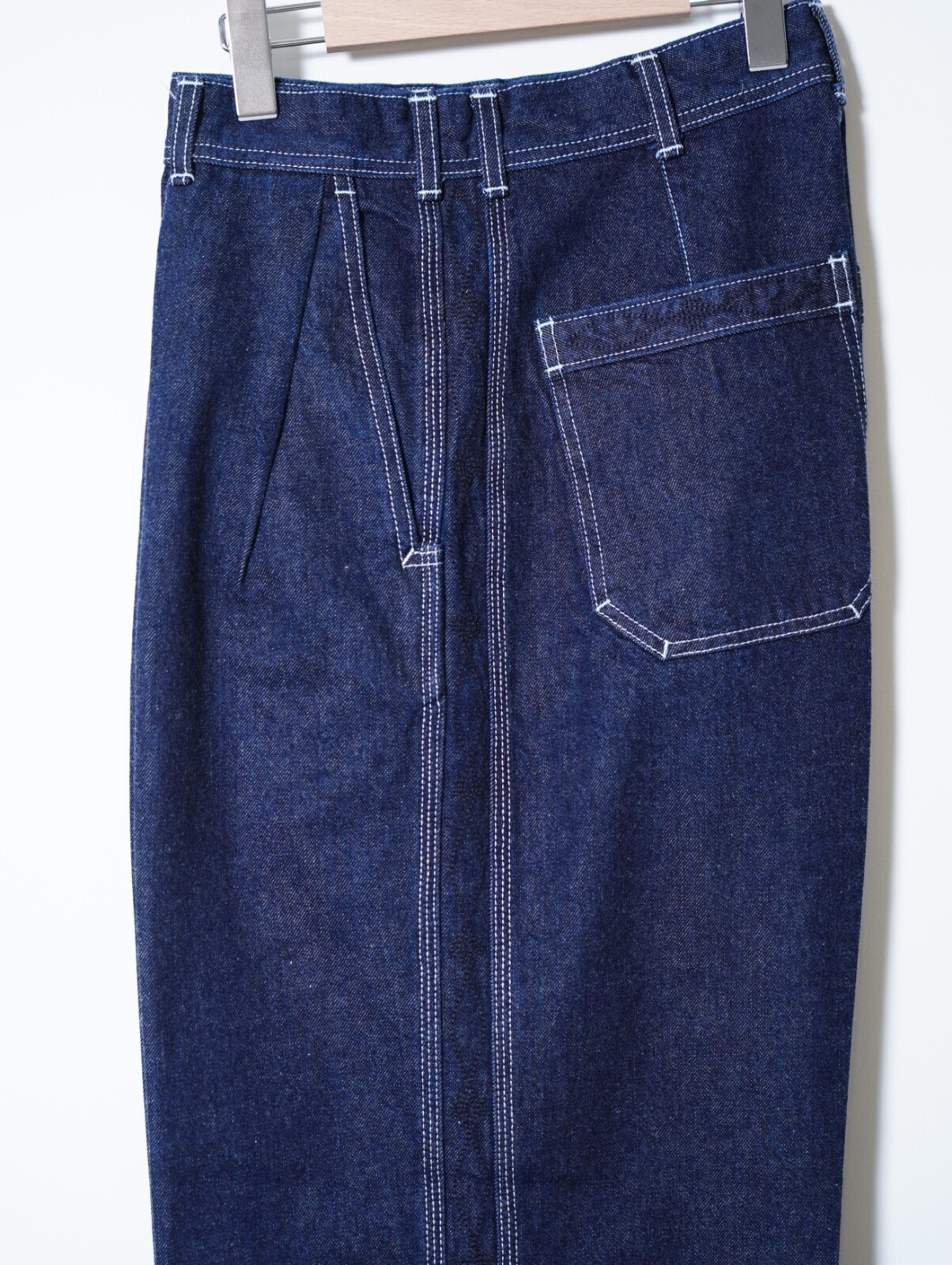SARTO MENS DENIM EMBROIDERY TUCKED WIDE TROUSERS IMAGE9