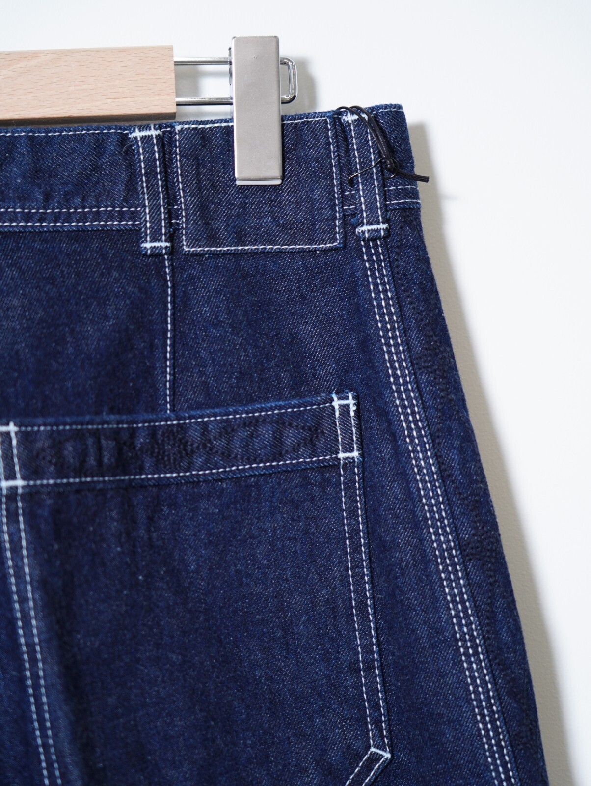 SARTO MENS DENIM EMBROIDERY TUCKED WIDE TROUSERS IMAGE8