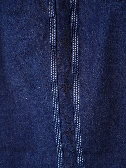 SARTO MENS DENIM EMBROIDERY TUCKED WIDE TROUSERS IMAGE11