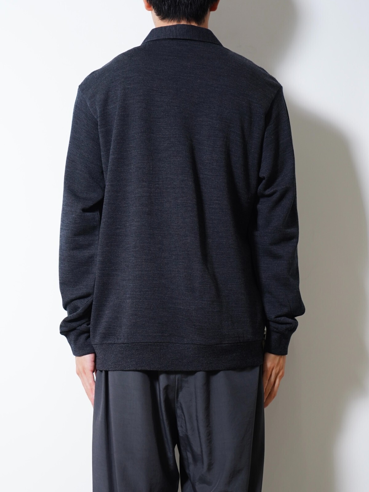 Product Twelve 남성 Super 140's Melino Wool Half Zip 写真3