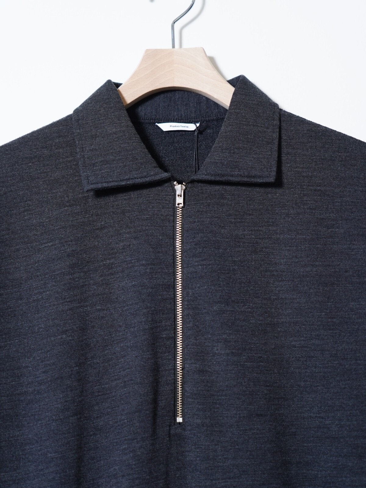 Product Twelve MENS Super 140's Melino Wool Half Zip IMAGE3