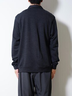 Product Twelve 남성 Super 140's Melino Wool Half Zip 写真3