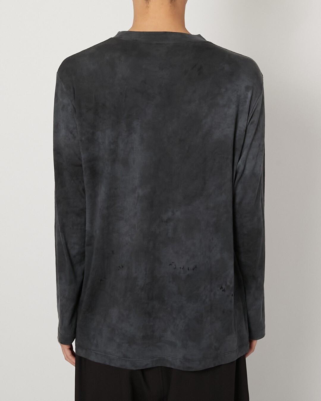 Product Twelve MENS Melino Wool Long Sleeve T-shirt Uneven Dye IMAGE10
