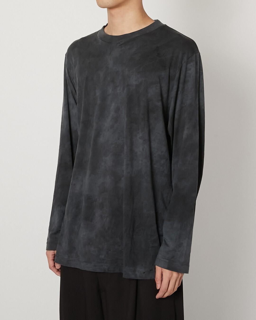 Product Twelve MENS Melino Wool Long Sleeve T-shirt Uneven Dye IMAGE11