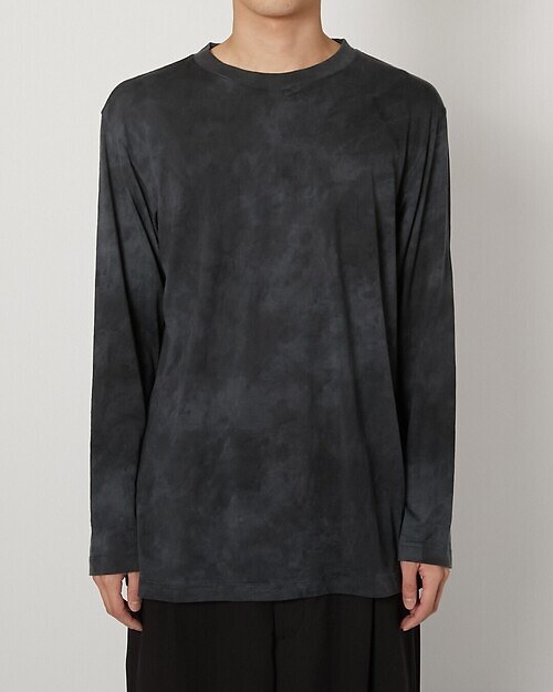 Melino Wool Long Sleeve T-shirt Uneven Dye｜Product Twelve MENS