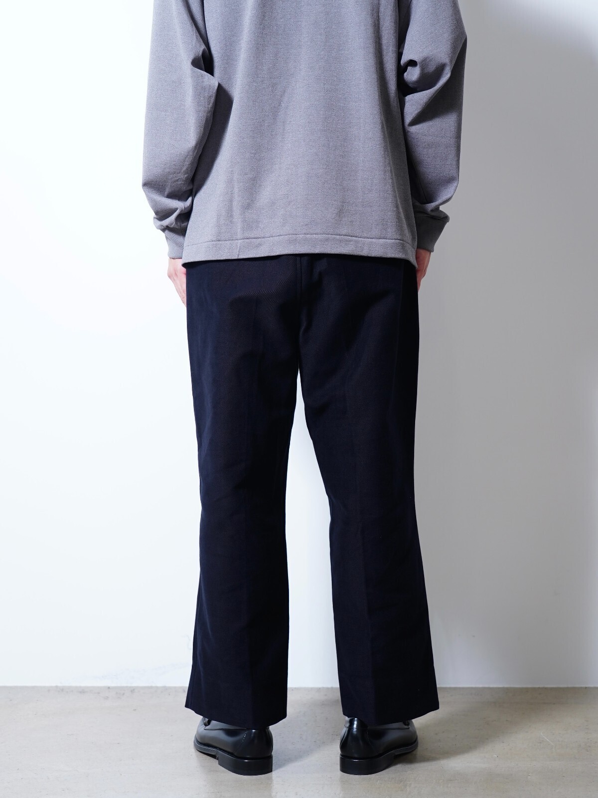 nonnotte 男裝 Elastic In-Tuck Wide Tapered Trousers 写真11