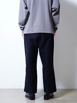 nonnotte 男裝 Elastic In-Tuck Wide Tapered Trousers 写真11