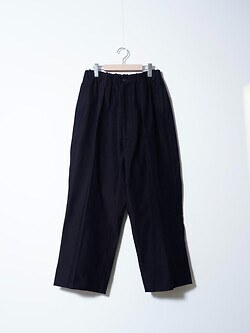 nonnotte 男士 Elastic In-Tuck Wide Tapered Trousers 圖片1