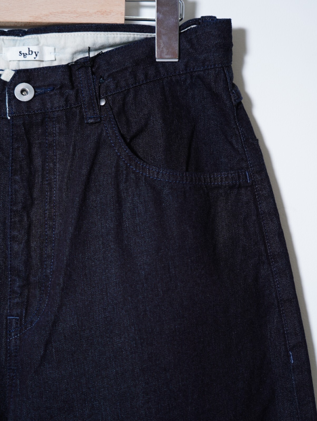 saby MENS KAMATA DENIM TYPE 3 WIDE STRAIGHT LEG- 11oz Uneven yarn Denim - IMAGE3