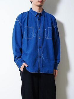 GURANK 남성 Chambray shirts 이미지1