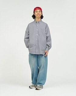 フレッシュサービス メンズ ドライ オックスフォード コーポレート ロングスリーブ ボタンダウン シャツ 画像4