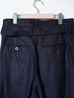 IRENISA MENS BELTED HIGH-WAIST BAGGY PANTS IMAGE14