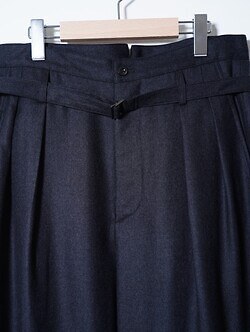 IRENISA MENS BELTED HIGH-WAIST BAGGY PANTS IMAGE11